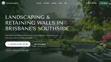 Preview of the Greenscapers website
