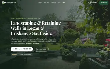 Preview of the Greenscapers website