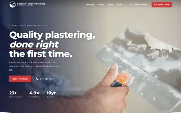 Preview of the Smooth Finish website